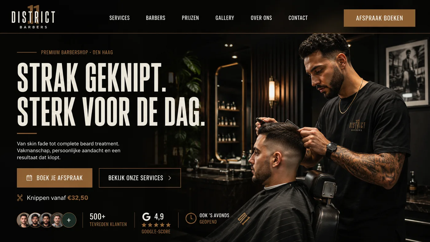11 District Barbers (Kapper concept)