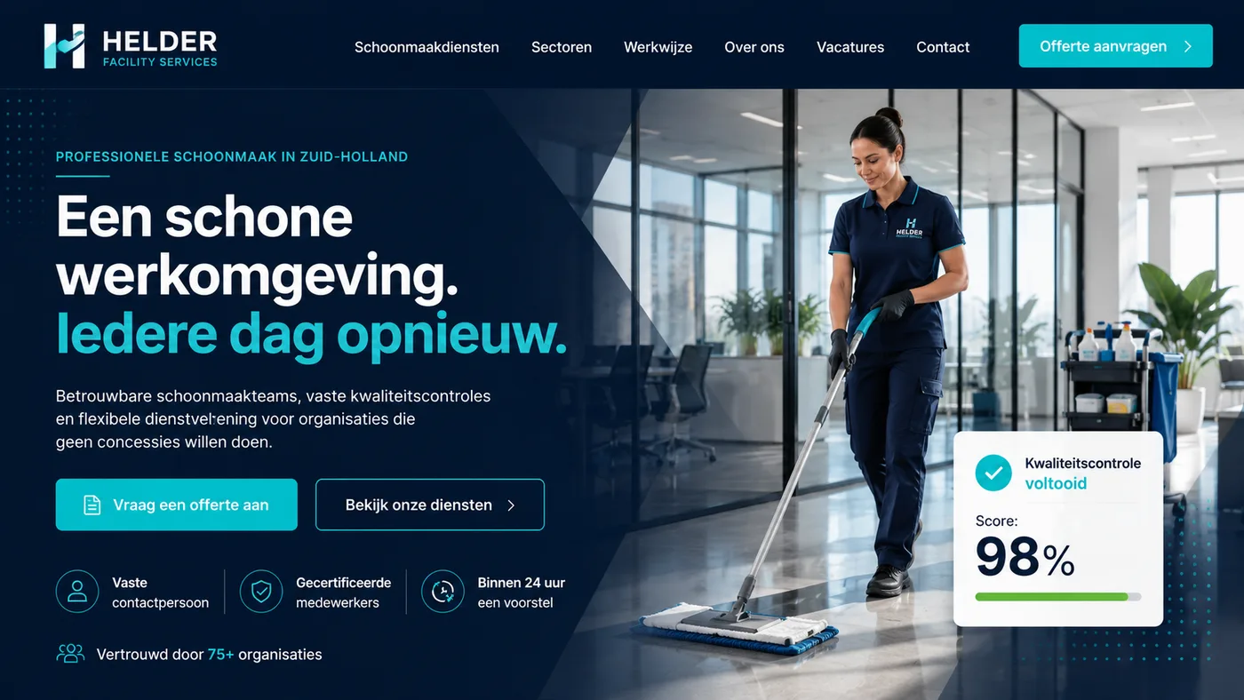 Helder Facility Services (Schoonmaakbedrijf concept)