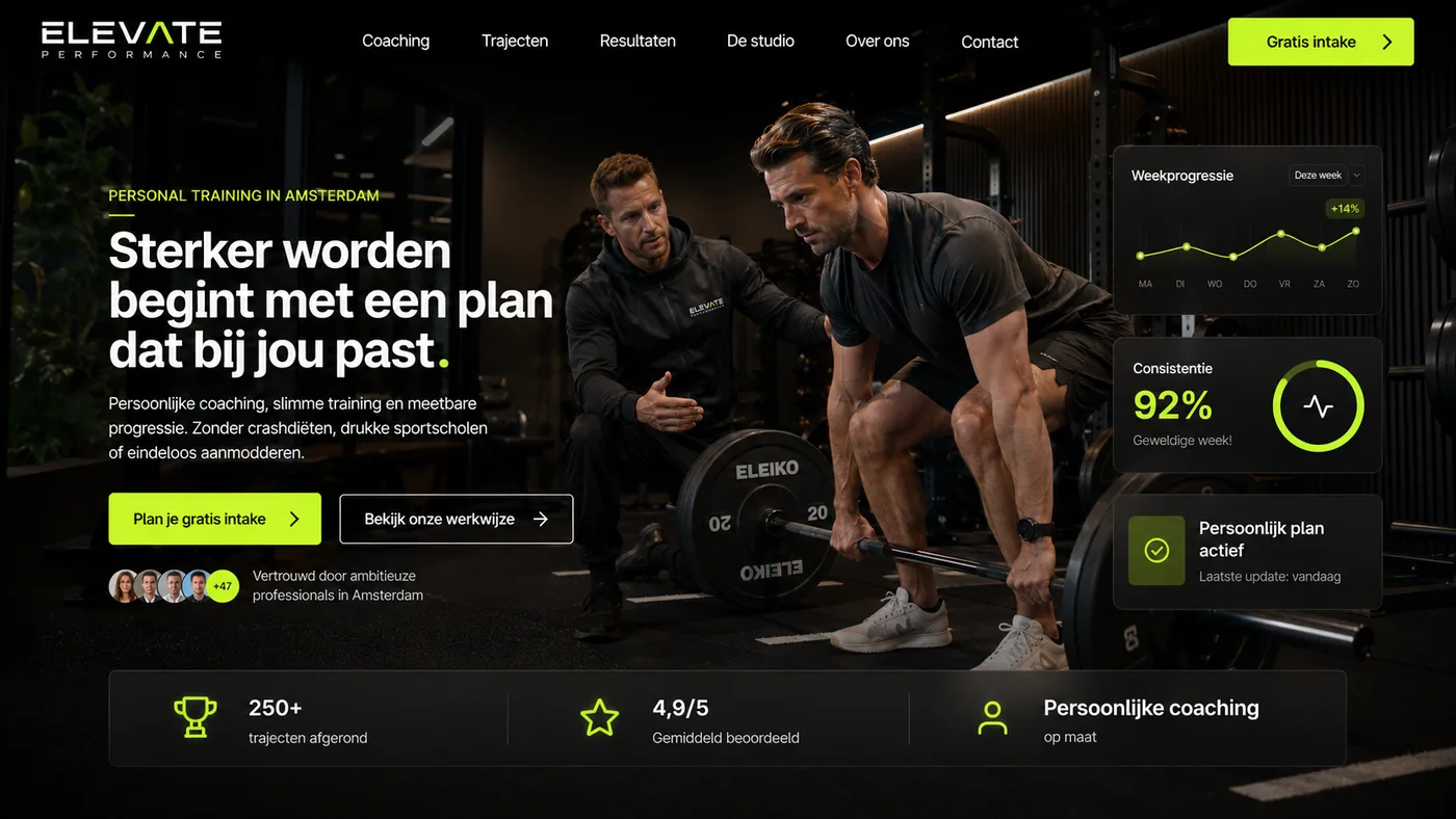 Elevate Performance (Personal trainer concept)