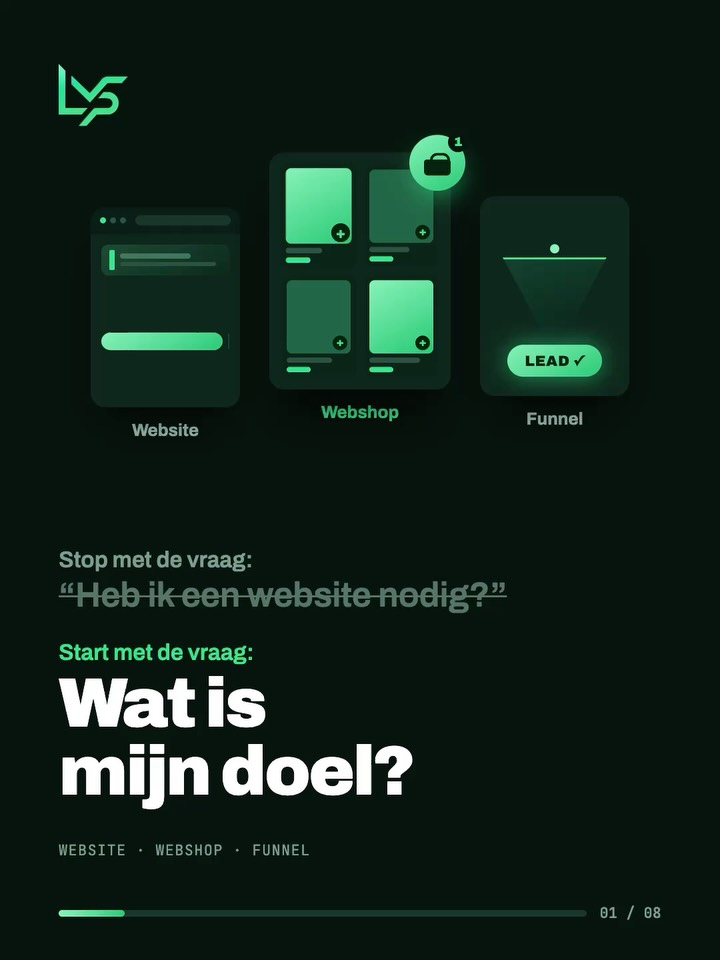Wanneer kies je een website, webshop of funnel? Dat hangt volledig af van wat je wilt bereiken. Een website bo…